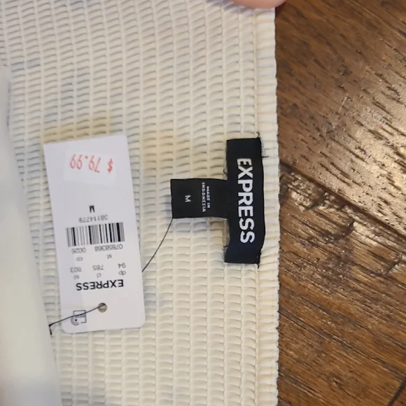 Express Blue and Yellow Floral Midi Dress - Picture 6 of 9